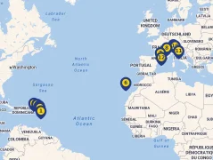 Mapa plavby