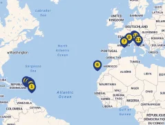 Mapa plavby